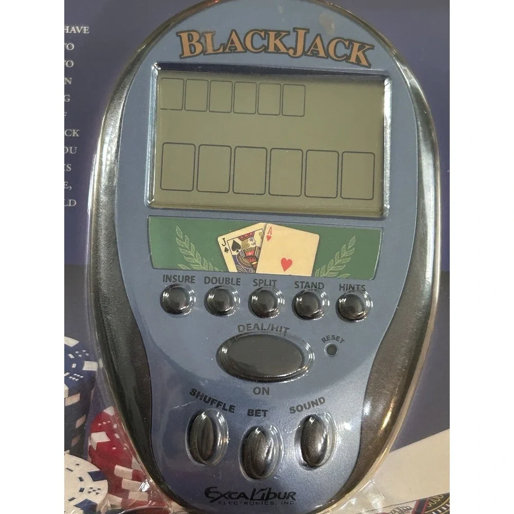 Electronic Black Jack Handheld Game, Excalibur Electronics NEW
